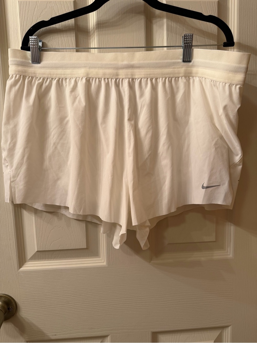 Nike Women's Cream Athletic Running Shorts